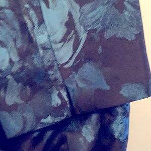 RSVP by TALBOTS black Chatham Blue floral pants